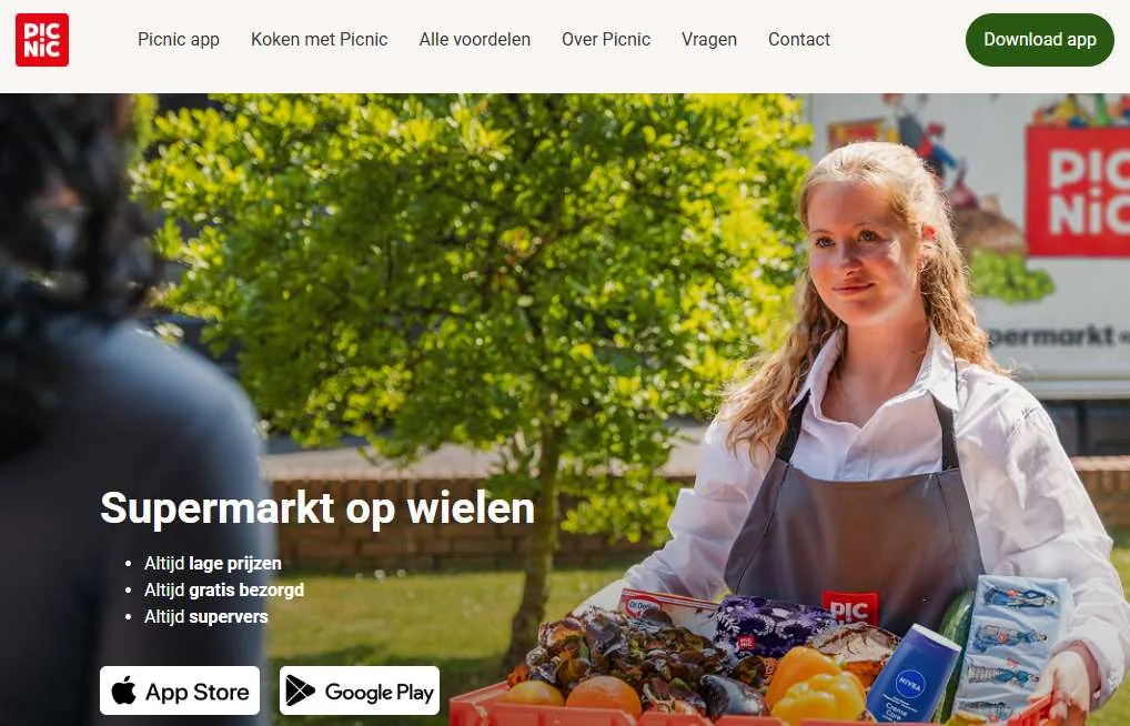Schermafbeelding van het Picnic referralprogramma
